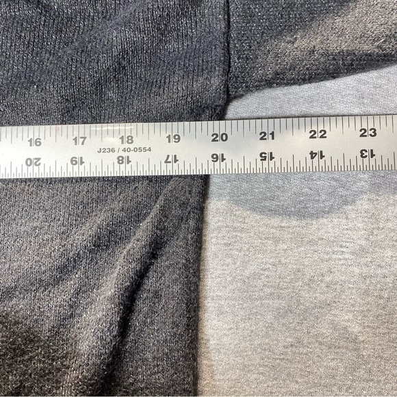 Old Navy Women's Small Long Dark Gray Sweater Cotton Blend Round Neck Oversized - Picture 14 of 15